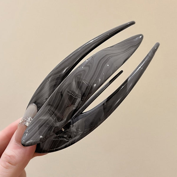 Marbled Elongated Hair Claw Clips | 40H1186