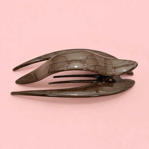 Marbled Elongated Hair Claw Clips | 40H1186