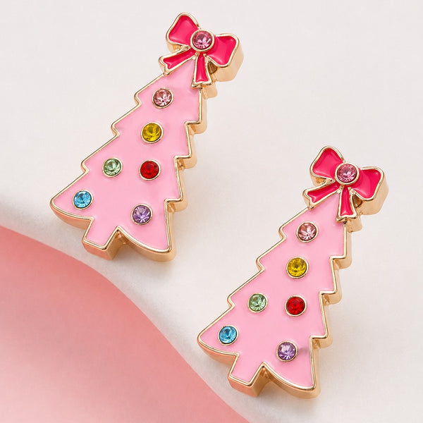 CHIRSTMAS TREE STUD EARRINGS | 40E535