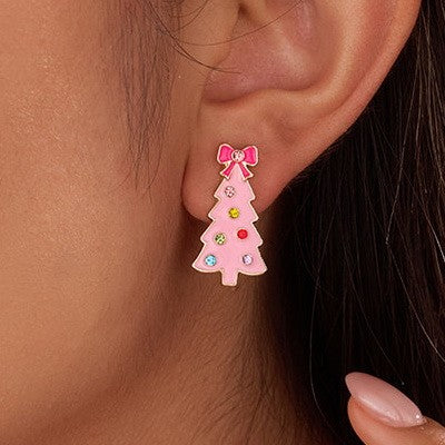 CHIRSTMAS TREE STUD EARRINGS | 40E535