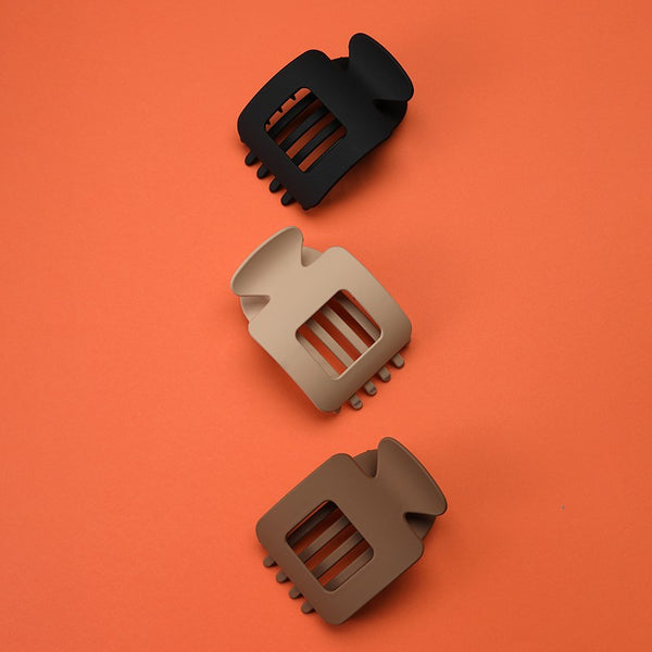 Matte Square Cutout Hair Claw Clips | 40H1187