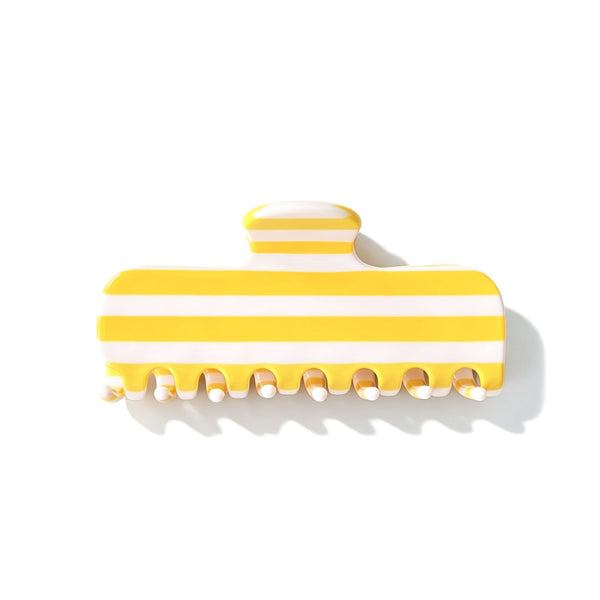 RETRO STRIPED RECTANGULAR HAIR CLAW CLIP | 40H1188