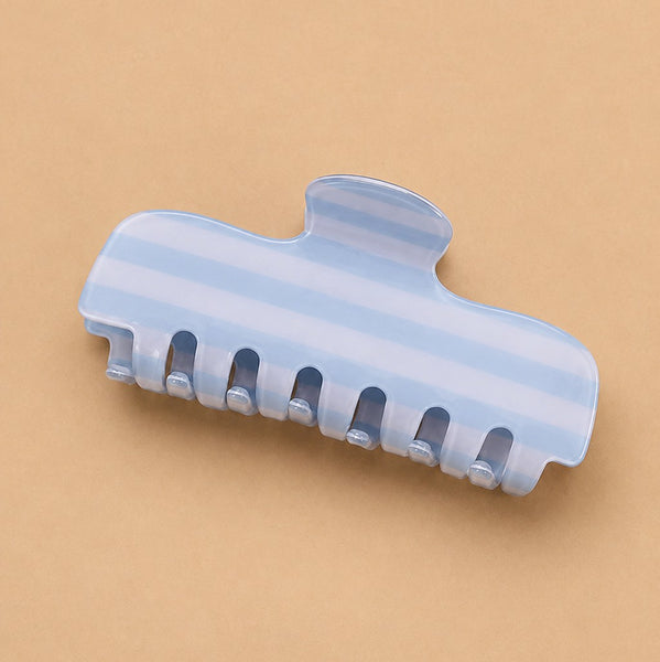 RETRO STRIPED RECTANGULAR HAIR CLAW CLIP | 40H1188