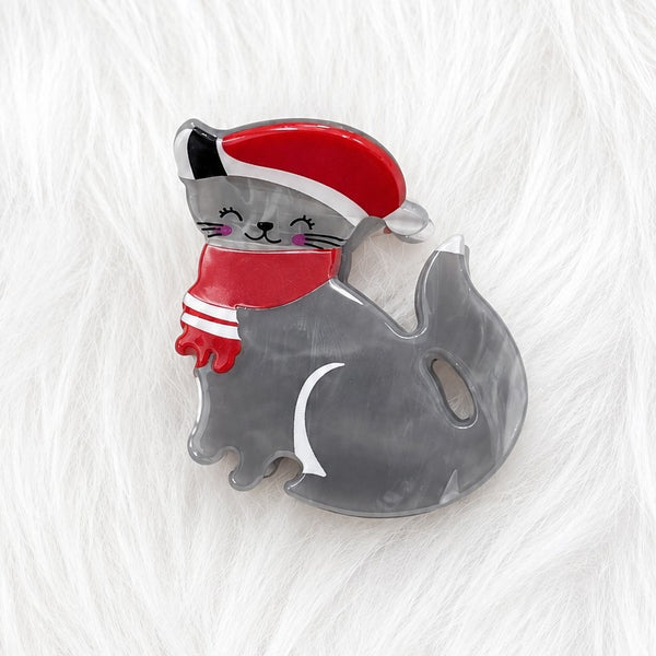 Christmas Hat Cat Hair Claw Clips | 40H1191