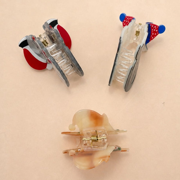 Christmas Hat Cat Hair Claw Clips | 40H1191