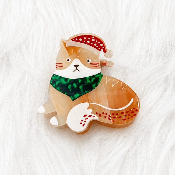 Christmas Hat Cat Hair Claw Clips | 40H1191