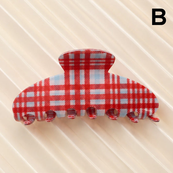 Pastel Plaid & Gingham Hair Claw Clip | 40H1194