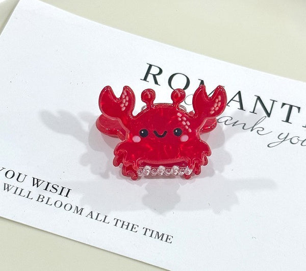 Lobster Crab Starfish Jellyfish Mini Hair Claw Set | 40H1195