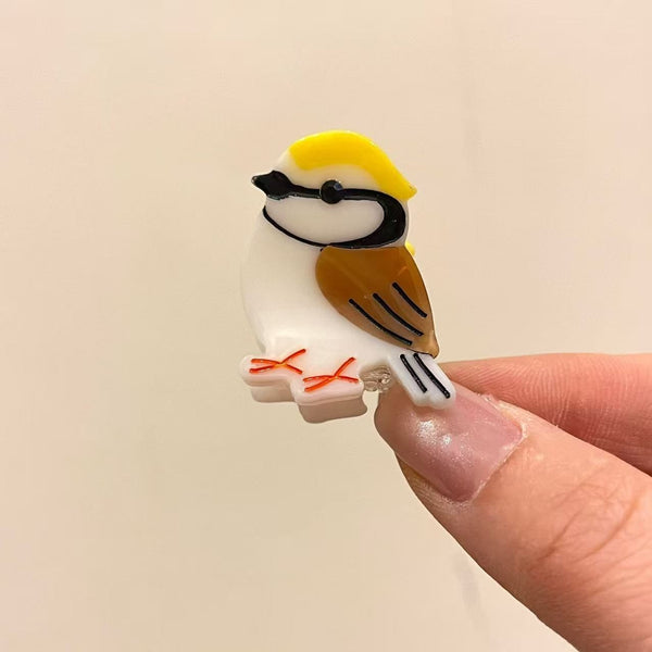 Colorful Bird Mini Hair Claw Clip 6-Pc Set | 40H1196-Pack 6