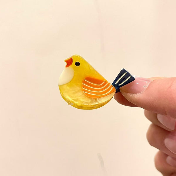 Colorful Bird Mini Hair Claw Clip 6-Pc Set | 40H1196-Pack 6