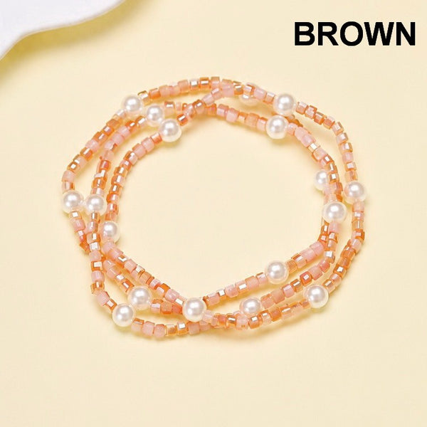 Pastel Mixed Beaded Pearl Stretch Bracelet | 40B5274