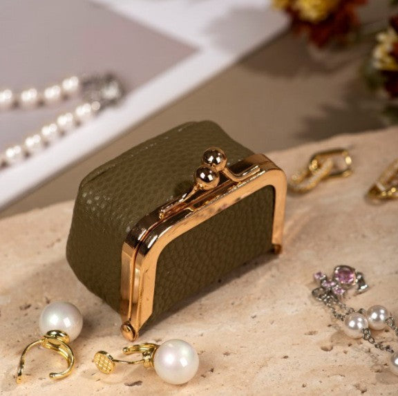 MINI POLKA DOT KISS LOCK TRAVEL JEWELRY BOX | 40P646