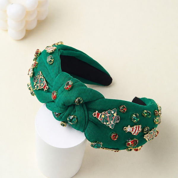 CHRISTMAS TREE RHINESTONE HAIR BAND HEADBAND | 40HB210
