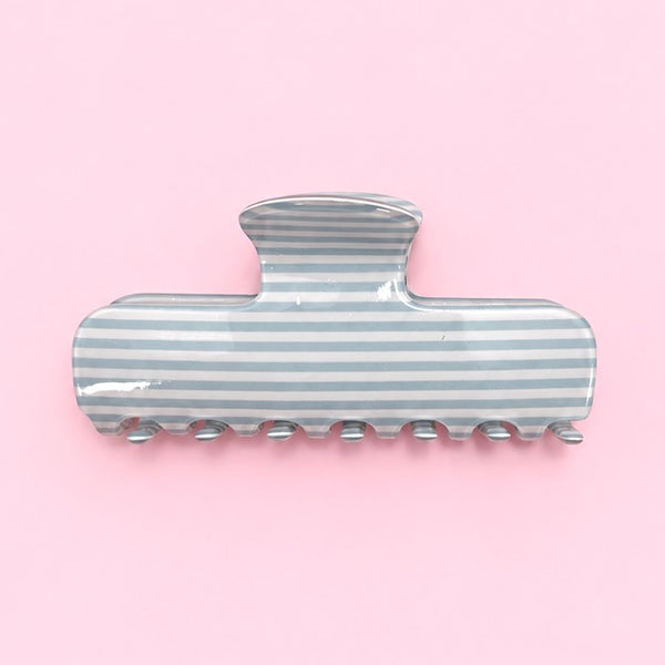 Polka Dot & Striped Flat Rectangle Hair Claw Clips | 40H1200