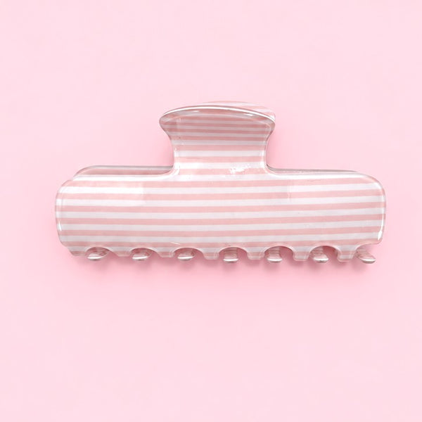Polka Dot & Striped Flat Rectangle Hair Claw Clips | 40H1200