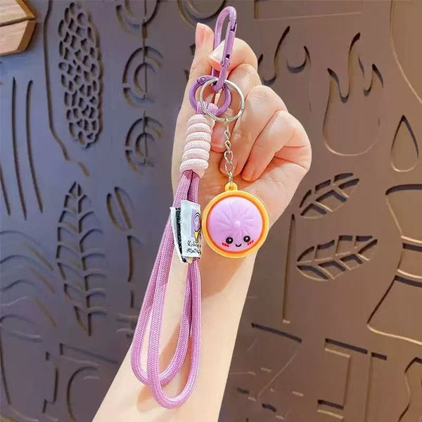 Cute Face Dumpling Wristlet Keychain 6-Pc Set|40KC192-Pack 6