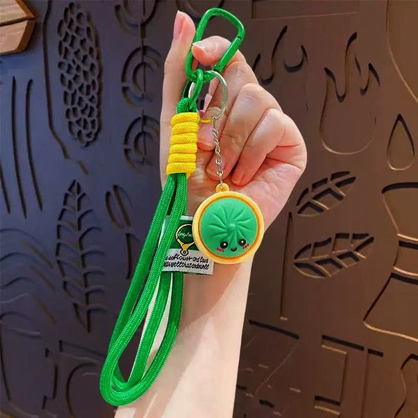 Cute Face Dumpling Wristlet Keychain 6-Pc Set|40KC192-Pack 6