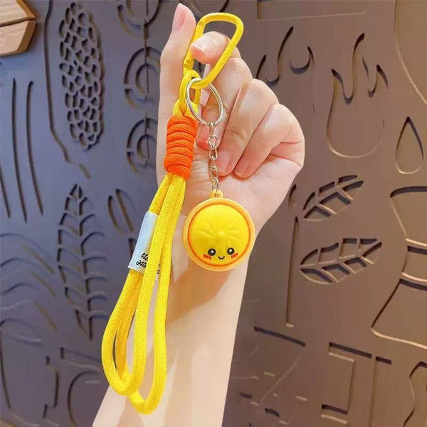 Cute Face Dumpling Wristlet Keychain 6-Pc Set|40KC192-Pack 6