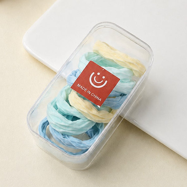Stretchable Silky Hair Ties 10-Pc Set | 40S746