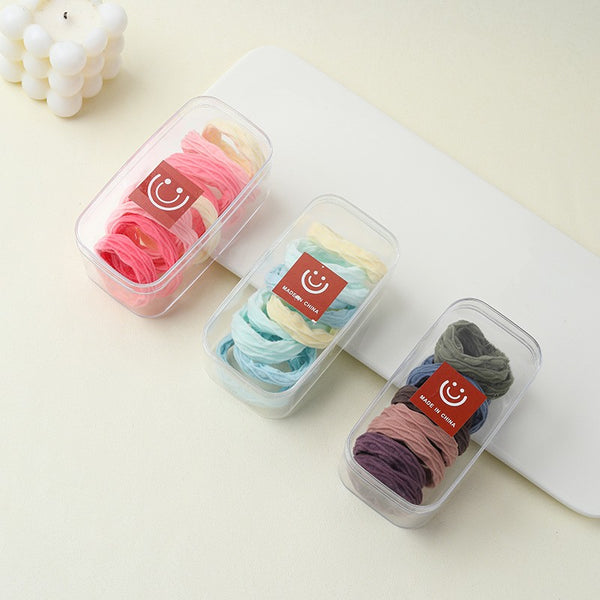 Stretchable Silky Hair Ties 10-Pc Set | 40S746