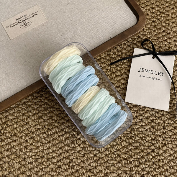 Stretchable Silky Hair Ties 10-Pc Set | 40S746