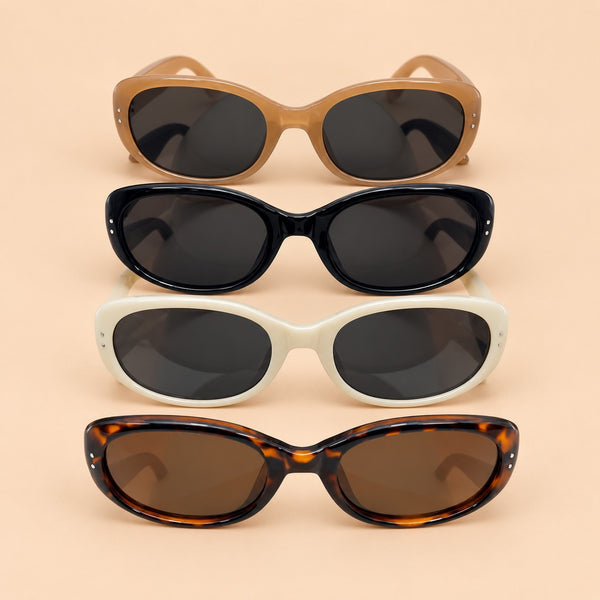 Retro Oval Sunglasses PACK OF 12 | 40SG840-Pack 12