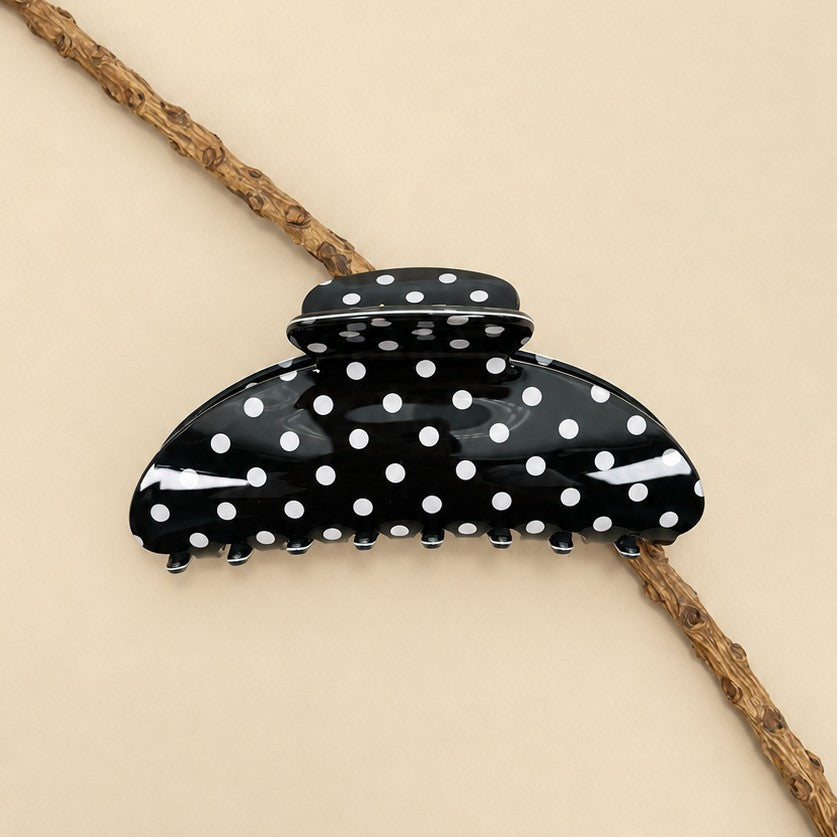 Retro Polka Dot French Style Hair Claw Clips | 40H1202 – JOSSLYN by ...