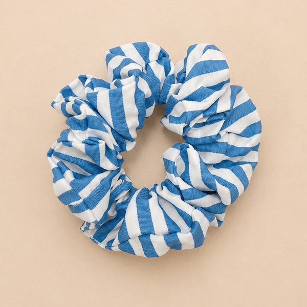 CLASSIC STRIPED FABRIC HAIR SCRUNCHIES | 40S748