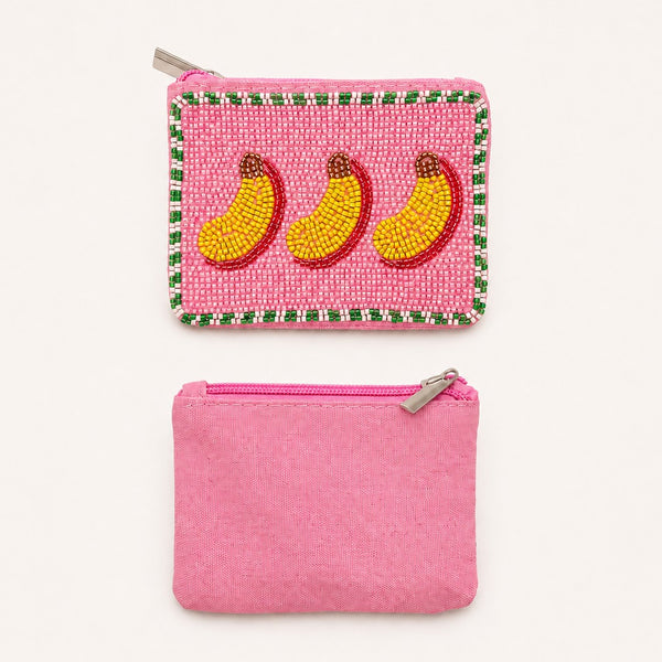 FRUIT SEED BEAD POUCH COIN PURSE | 40P655