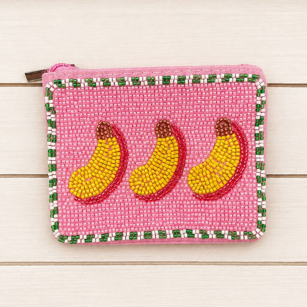 FRUIT SEED BEAD POUCH COIN PURSE | 40P655
