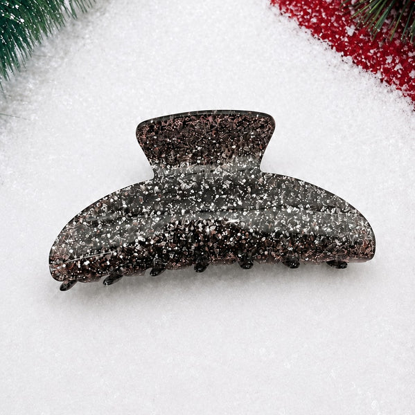 Sparkling Glitter Curved Hair Claw Clips | 40H1206