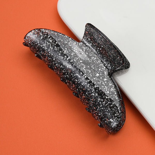 Sparkling Glitter Curved Hair Claw Clips | 40H1206