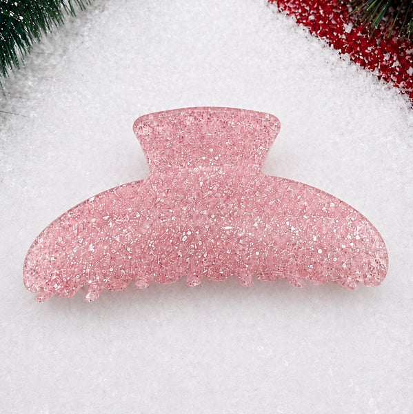 Sparkling Glitter Curved Hair Claw Clips | 40H1206