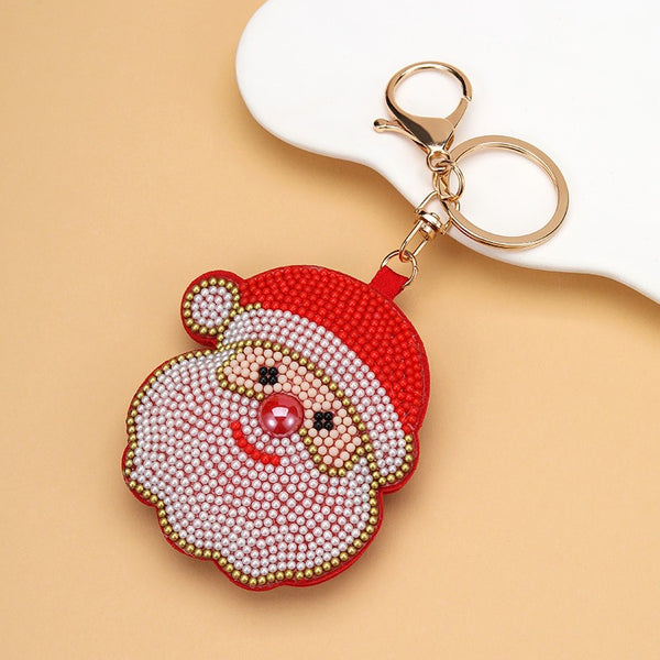 Seed Beaded Christmas Holiday Keychain & Bag Charm | 40KC200