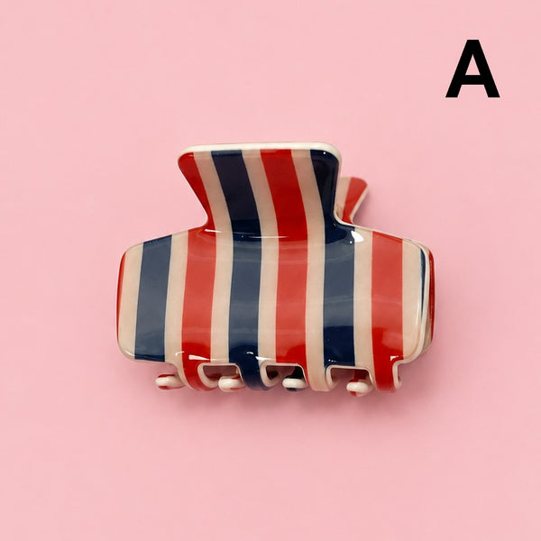 Striped & Plaid Hair Claw Clips | 40H1210