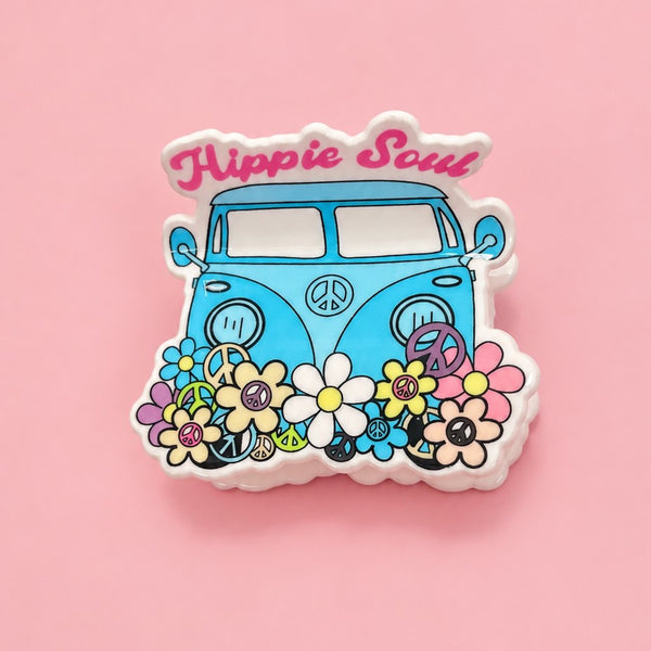Retro "Hippie Soul" Camper Van Hair Claw Clips | 40H1211