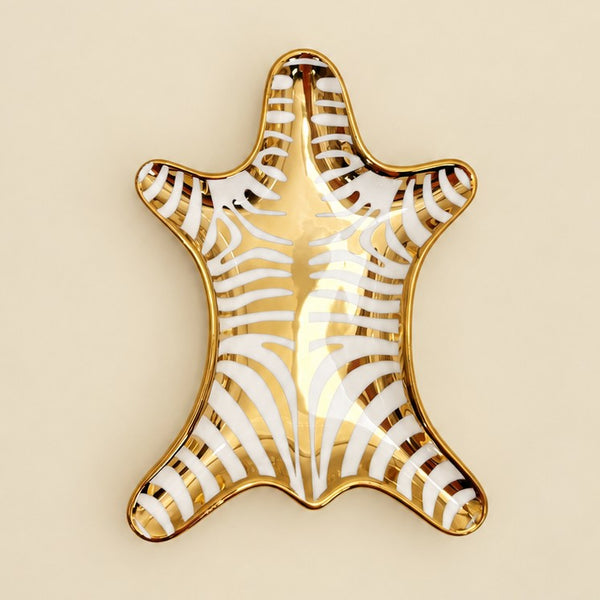 Zebra Print Ceramic Decorative Trinket Dish | 40CP103