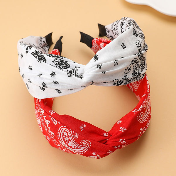 Vintage Paisley Bandana Knotted Headband | 40HB215