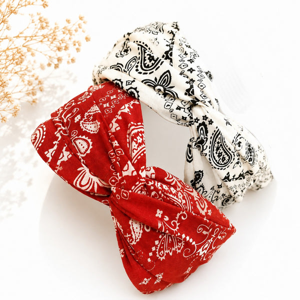 Vintage Paisley Bandana Knotted Headband | 40HB215