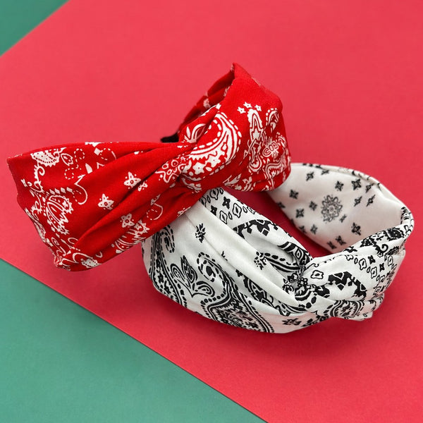 Vintage Paisley Bandana Knotted Headband | 40HB215