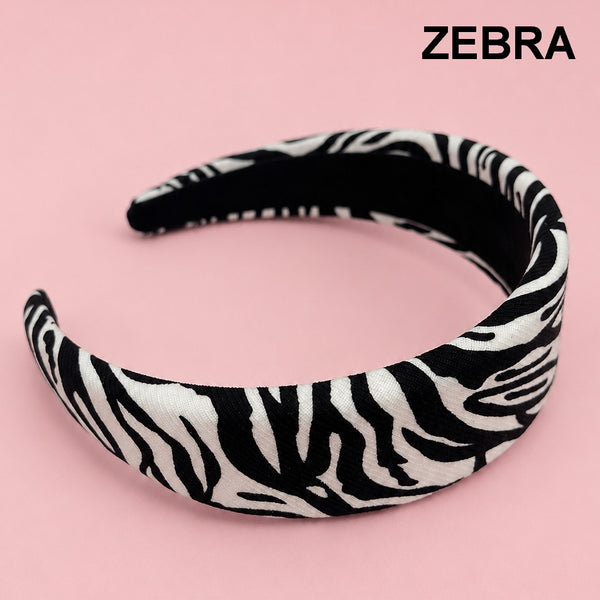 Animal Print Wide Padded Headband | 40HB214