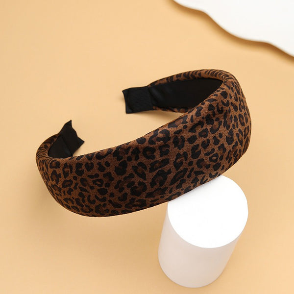 Animal Print Wide Padded Headband | 40HB214
