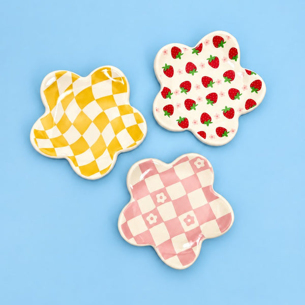 Ceramic Flower-Shaped Trinket Dish | 40CP107