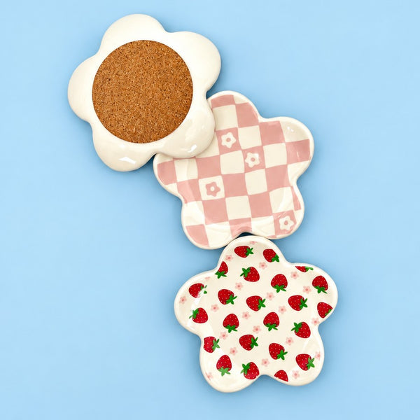 Ceramic Flower-Shaped Trinket Dish | 40CP107