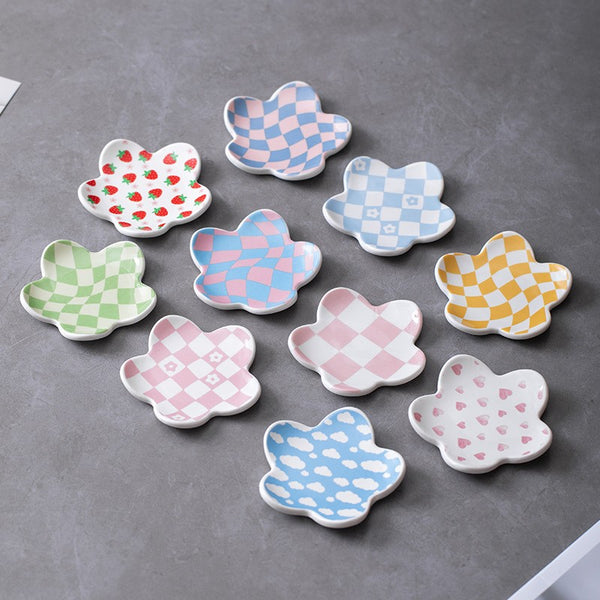 Ceramic Flower-Shaped Trinket Dish | 40CP107