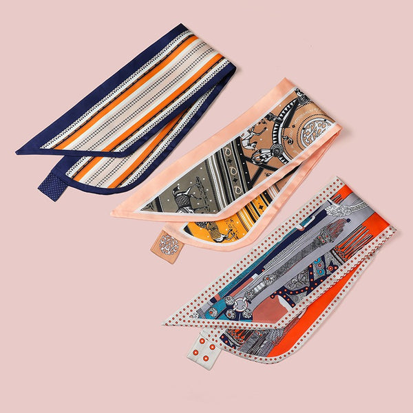 Mixed Print Scarf with Loop | 40SC754