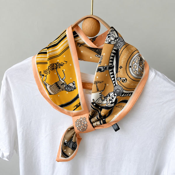 Mixed Print Scarf with Loop | 40SC754