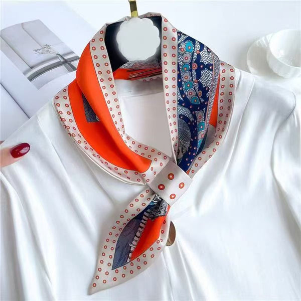 Mixed Print Scarf with Loop | 40SC754