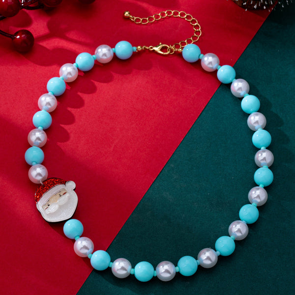 Festive Holiday Charm Beaded Necklace | 80N93880