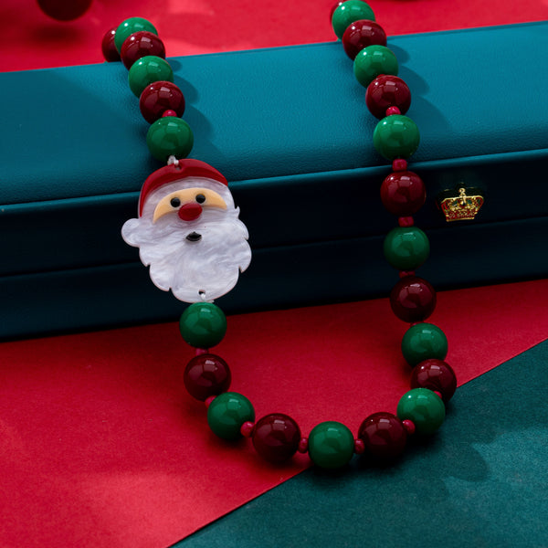 Festive Holiday Charm Beaded Necklace | 80N93880